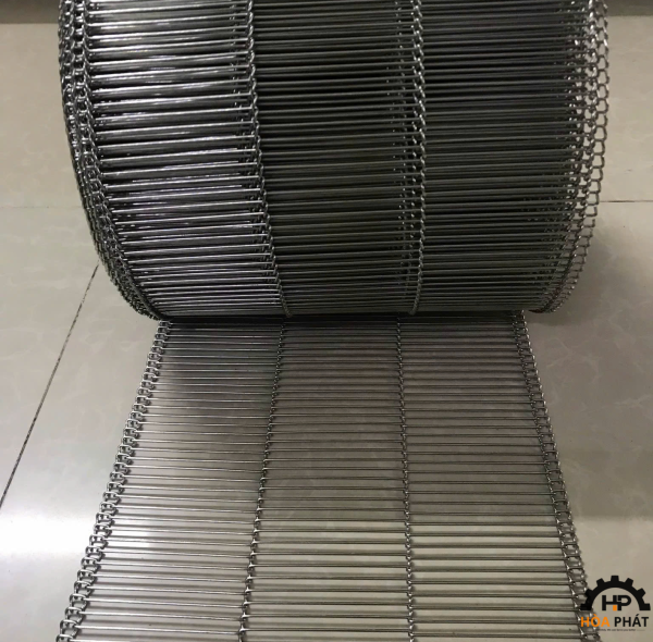 Băng tải lưới inox đan thẳng | Flat Wire Belt
