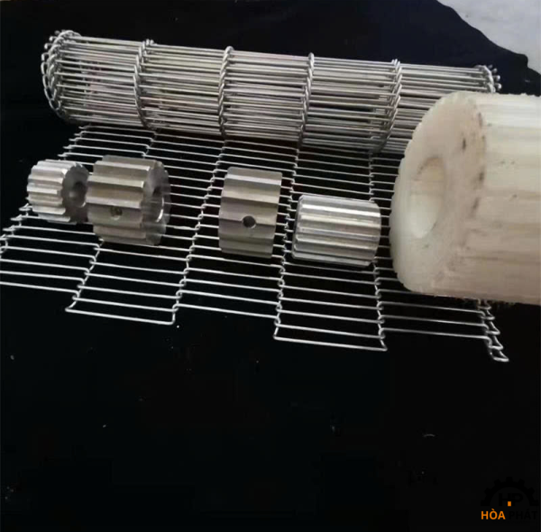 Băng tải lưới inox đan thẳng | Flat Wire Belt
