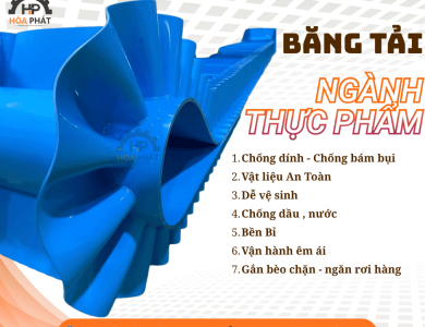 Băng tải PU đồng nhất - Băng tải an toàn thực phẩm cho nhà máy