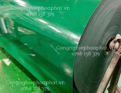 Băng tải PVC xanh trơn - PVC xanh giá rẻ