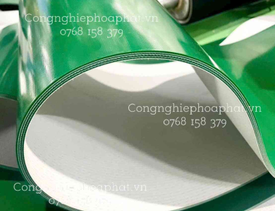 Băng tải PVC xanh trơn - PVC xanh giá rẻ