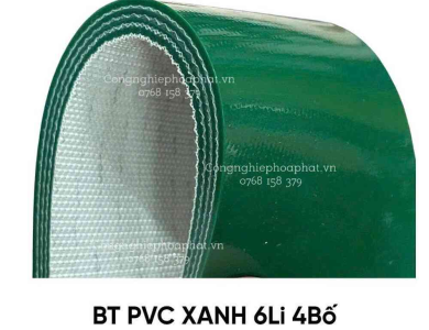 Băng tải PVC xanh trơn - PVC xanh giá rẻ