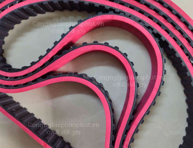 Dây curoa đắp cao su đỏ 5mm, dây đai đắp cao su