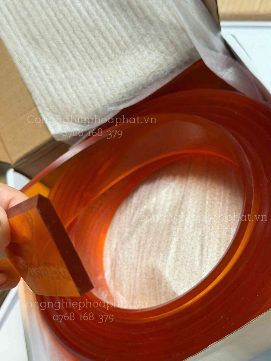 thanh cao su gạt mực đầu nhọn dùng trong in lụa