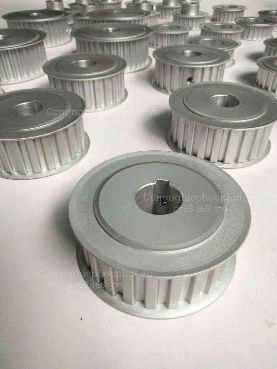 Pulley đai răng bằng nhôm gia công CNC chính xác