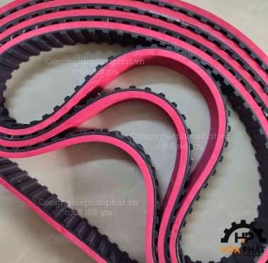 Dây curoa đắp cao su đỏ 5mm, dây đai đắp cao su