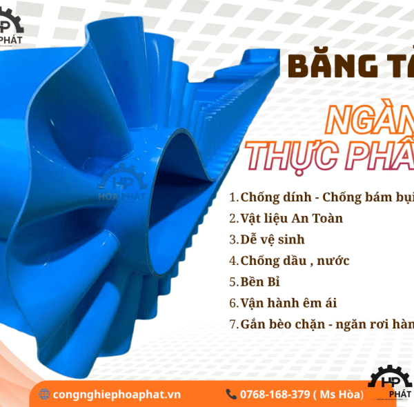 Băng tải PU đồng nhất - Băng tải an toàn thực phẩm cho nhà máy
