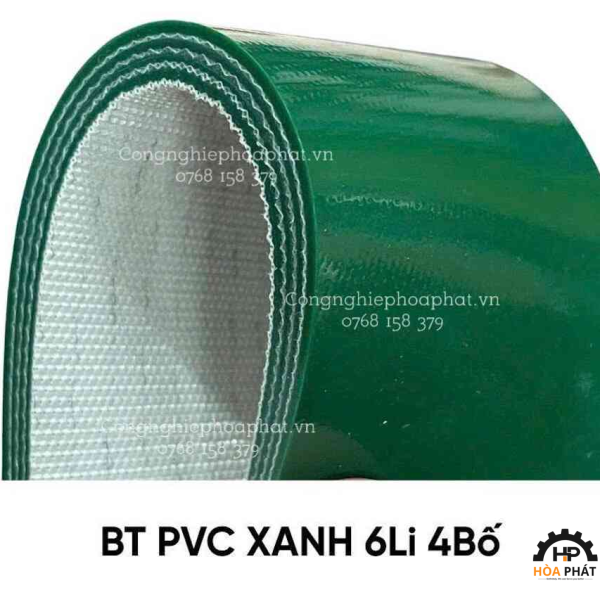 Băng tải PVC xanh trơn - PVC xanh giá rẻ